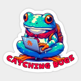 Frog programmer Sticker